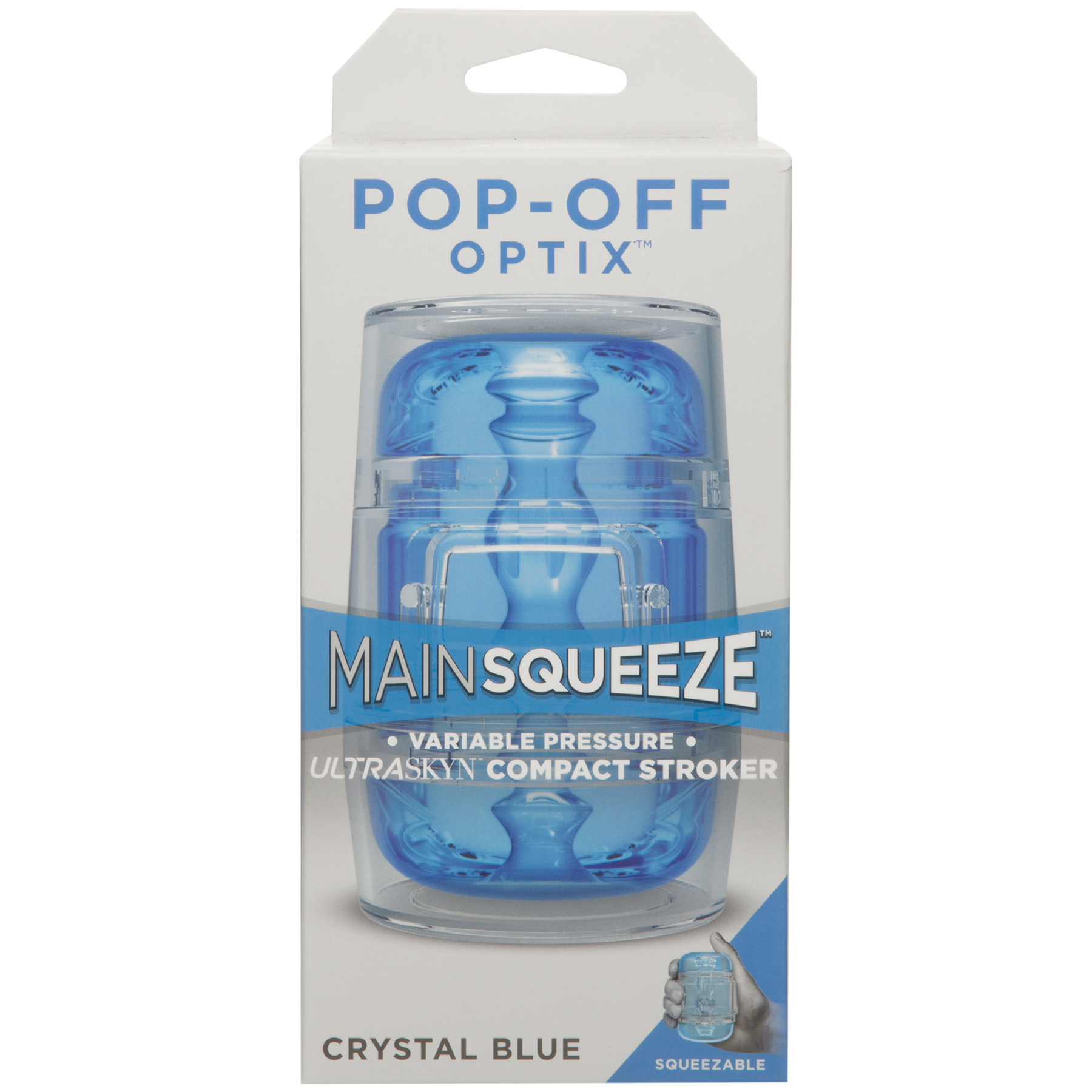 Doc Johnson - OPTIX - ULTRASKYN Compact Stroker - Azul cristalino