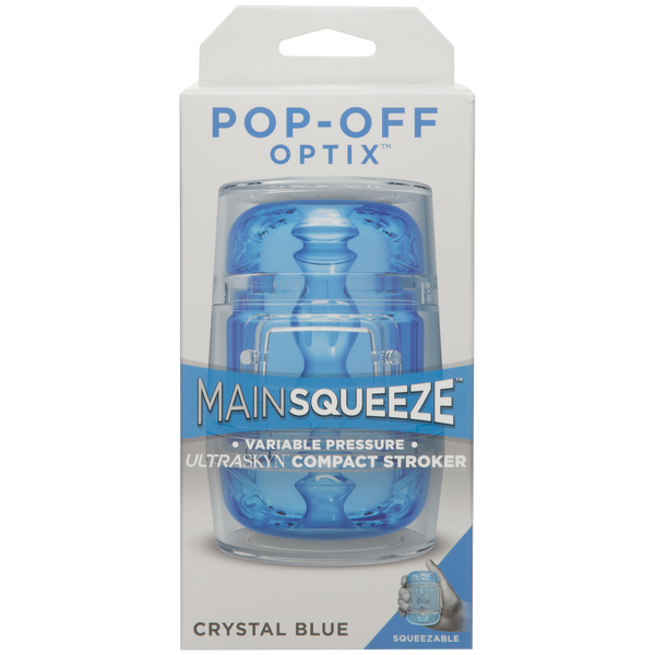 Doc Johnson - OPTIX - ULTRASKYN Compact Stroker - Azul cristalino