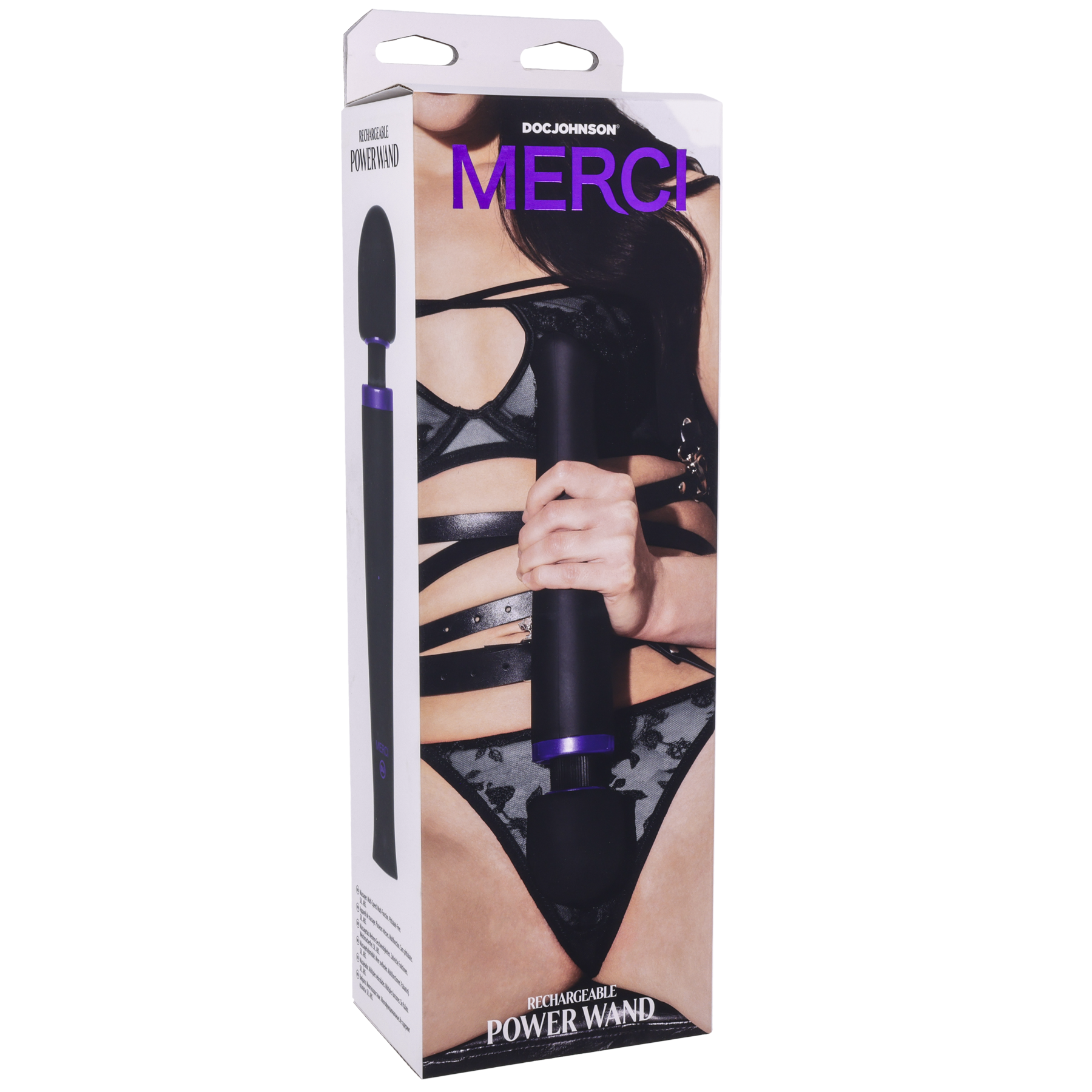 Doc Johnson - Merci - Varita recargable - Masajeador de silicona ultrapotente