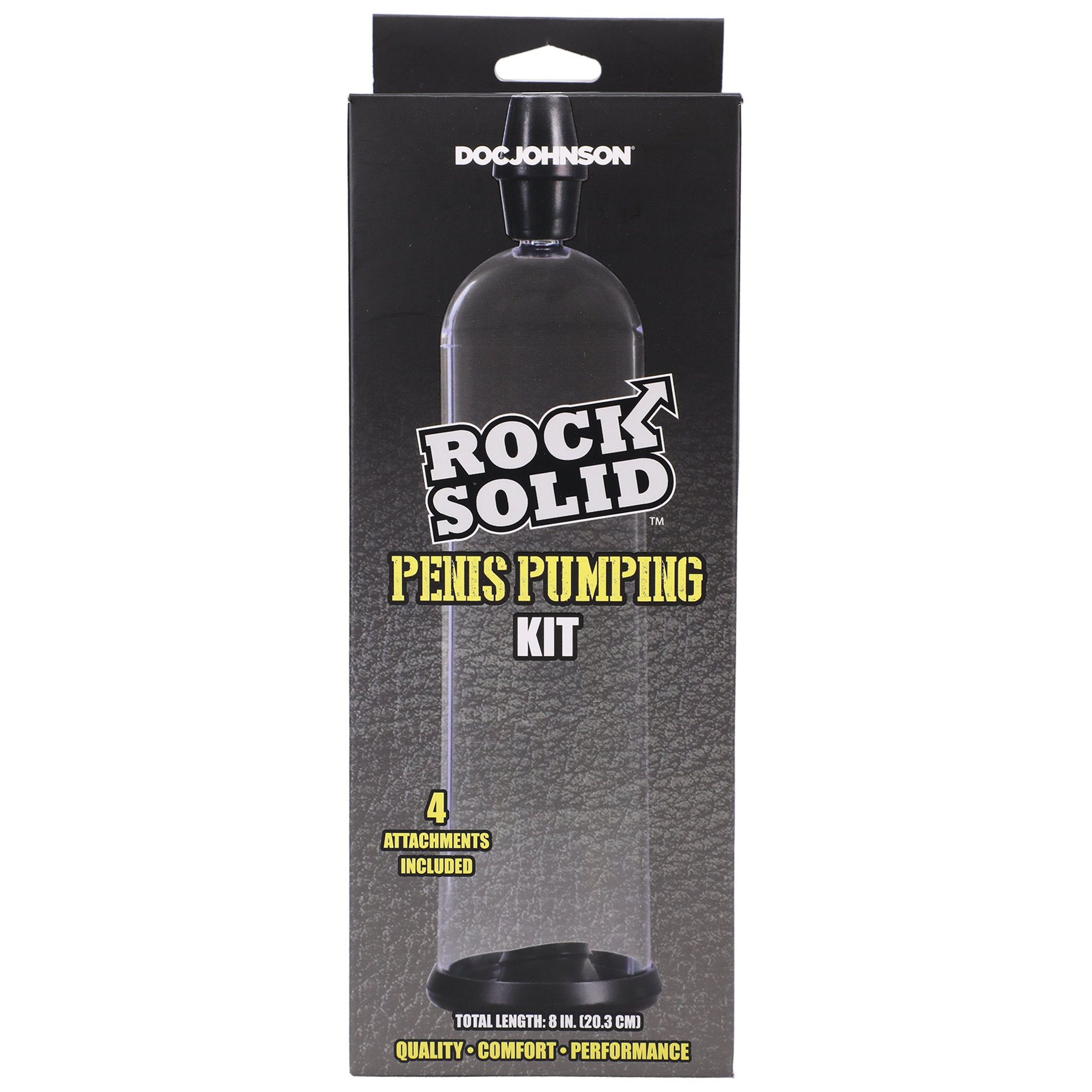 ROCK SOLID - Kit de bombeo para el pene - Negro, transparente