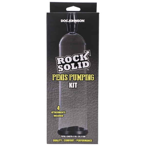 ROCK SOLID - Kit de bombeo para el pene - Negro, transparente