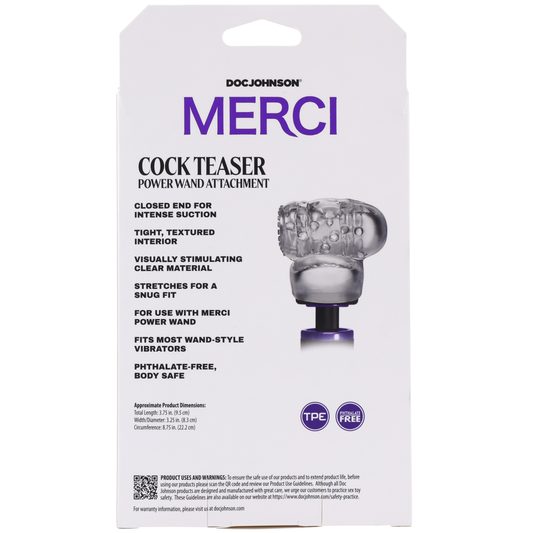 Merci - Cock Teaser - Accesorio para Power Wand - Transparente