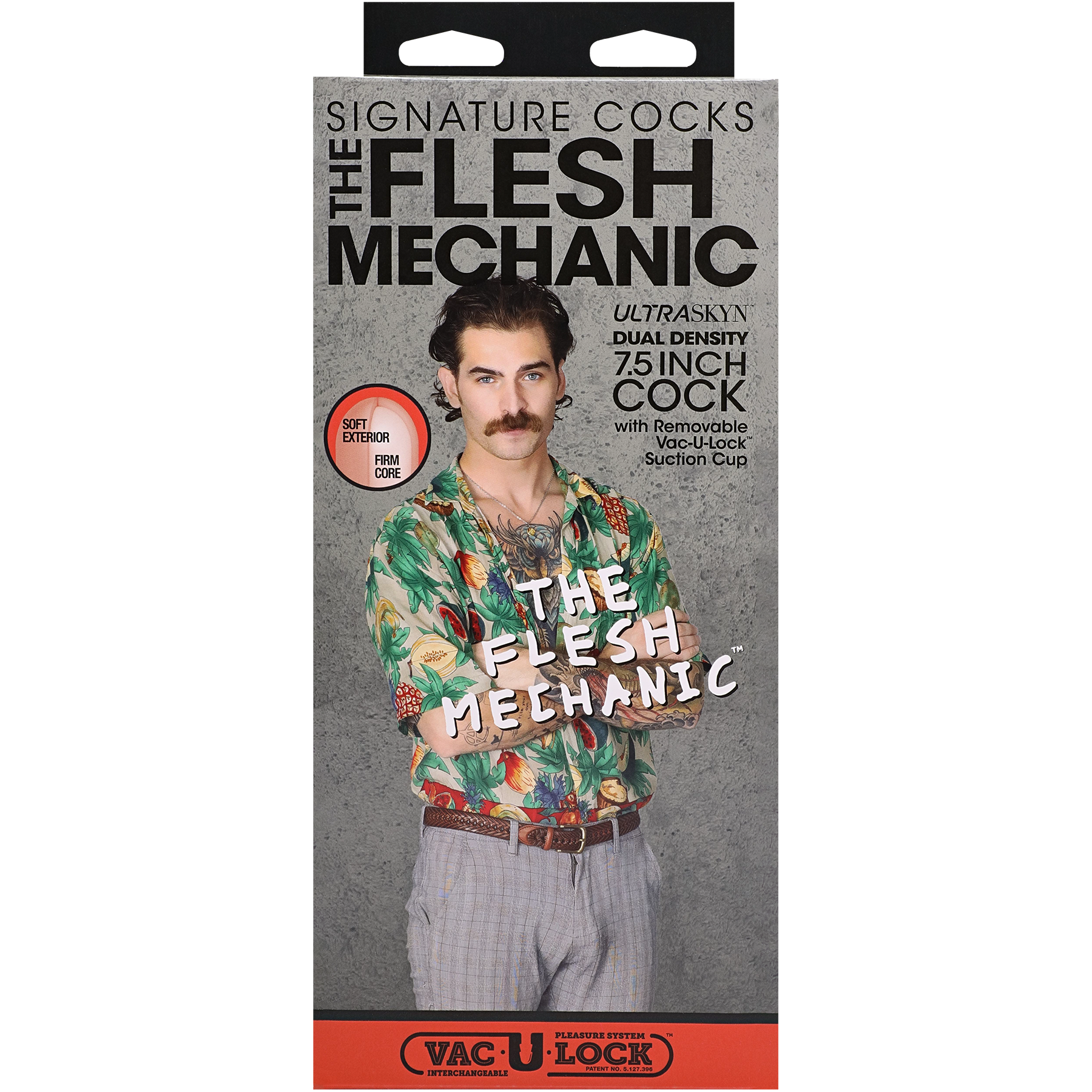 DOC JOHNSON - Signature Cocks - Pene ULTRASKYN de 19 cm- Vainilla