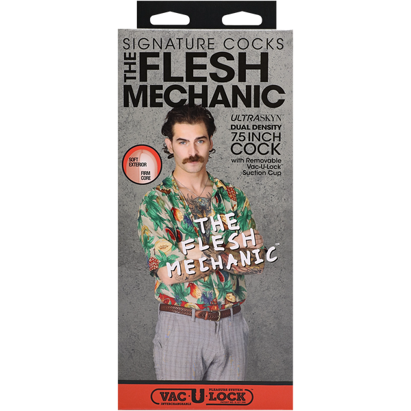 DOC JOHNSON - Signature Cocks - Pene ULTRASKYN de 19 cm- Vainilla