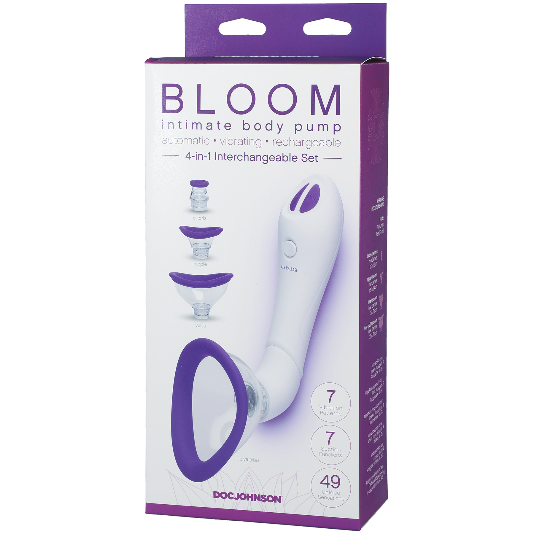 Doc Johnson - Bomba corporal íntima - Automática - Vibratoria - Recargable