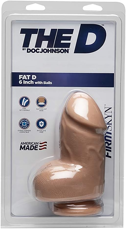 Doc Johnson - The D - Fat D - 6 pulgadas con bolas - FIRMSKYN