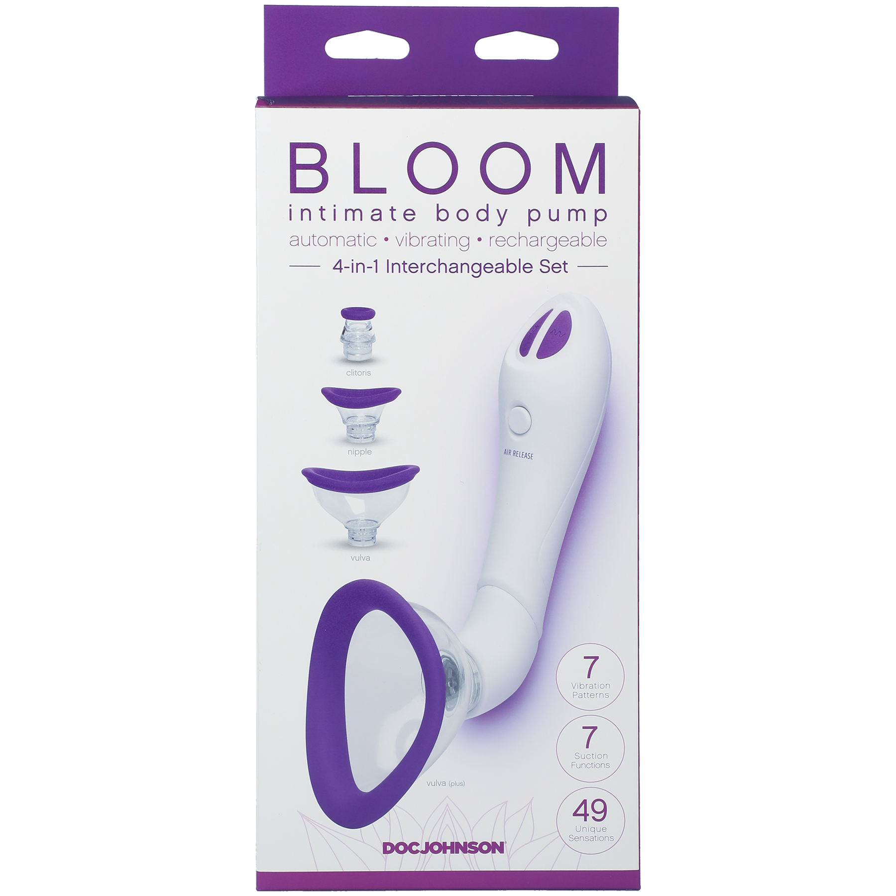 Doc Johnson - Bomba corporal íntima - Automática - Vibratoria - Recargable