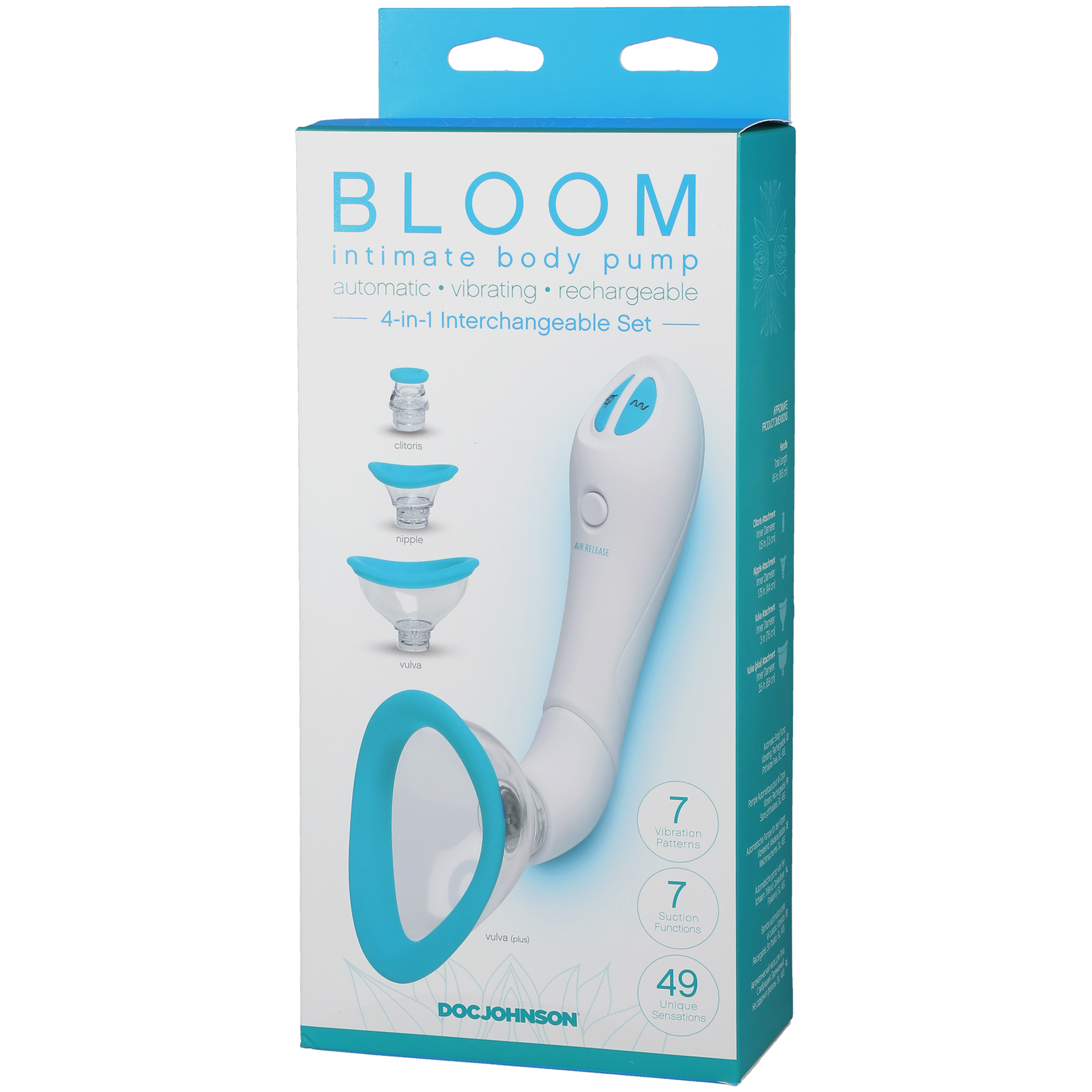 Doc Johnson - Bomba corporal íntima - Automática - Vibratoria - Recargable