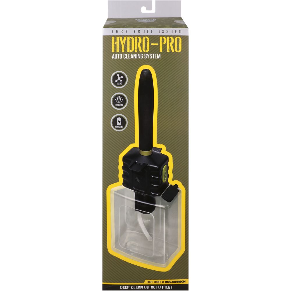 DOC JOHNSON - Fort Troff - Hydro-Pro (sistema de limpieza) - Negro, transparente