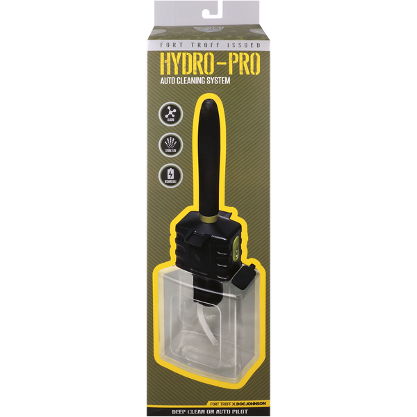 DOC JOHNSON - Fort Troff - Hydro-Pro (sistema de limpieza) - Negro, transparente