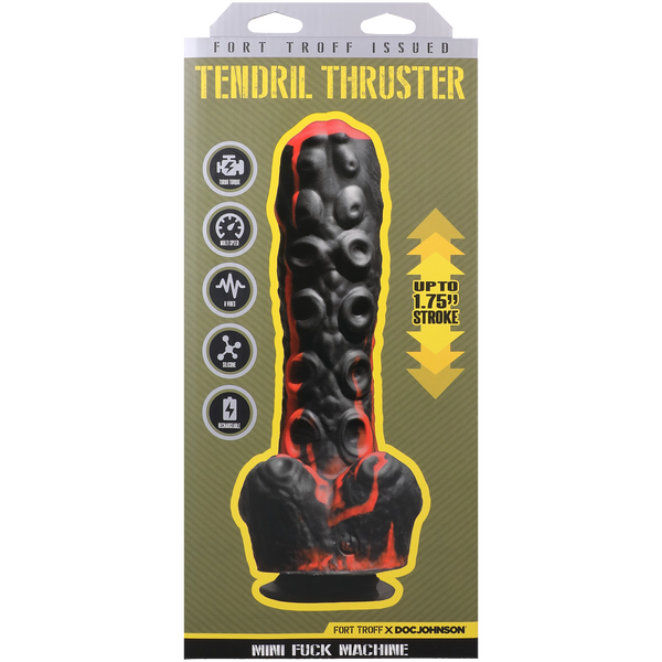 Fort Troff - Mini máquina sexual - Recargable, silicona con mando a distancia - Rojo