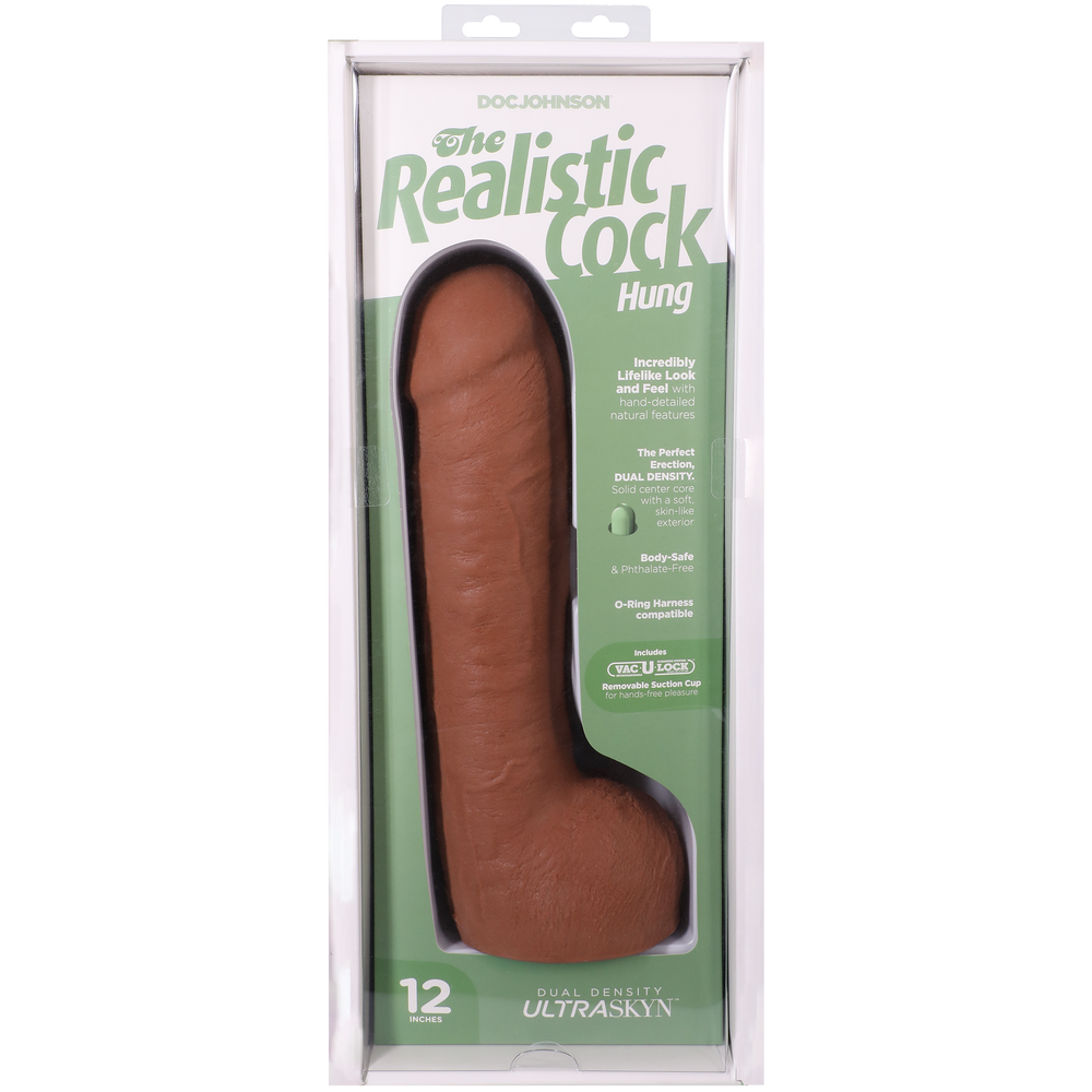 The Realistic Cock -  Con ventosa extraíble Vac-U-Lock— —ULTRASKYN 31.8 cm (con testículos)