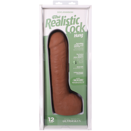 The Realistic Cock -  Con ventosa extraíble Vac-U-Lock— —ULTRASKYN 31.8 cm (con testículos)