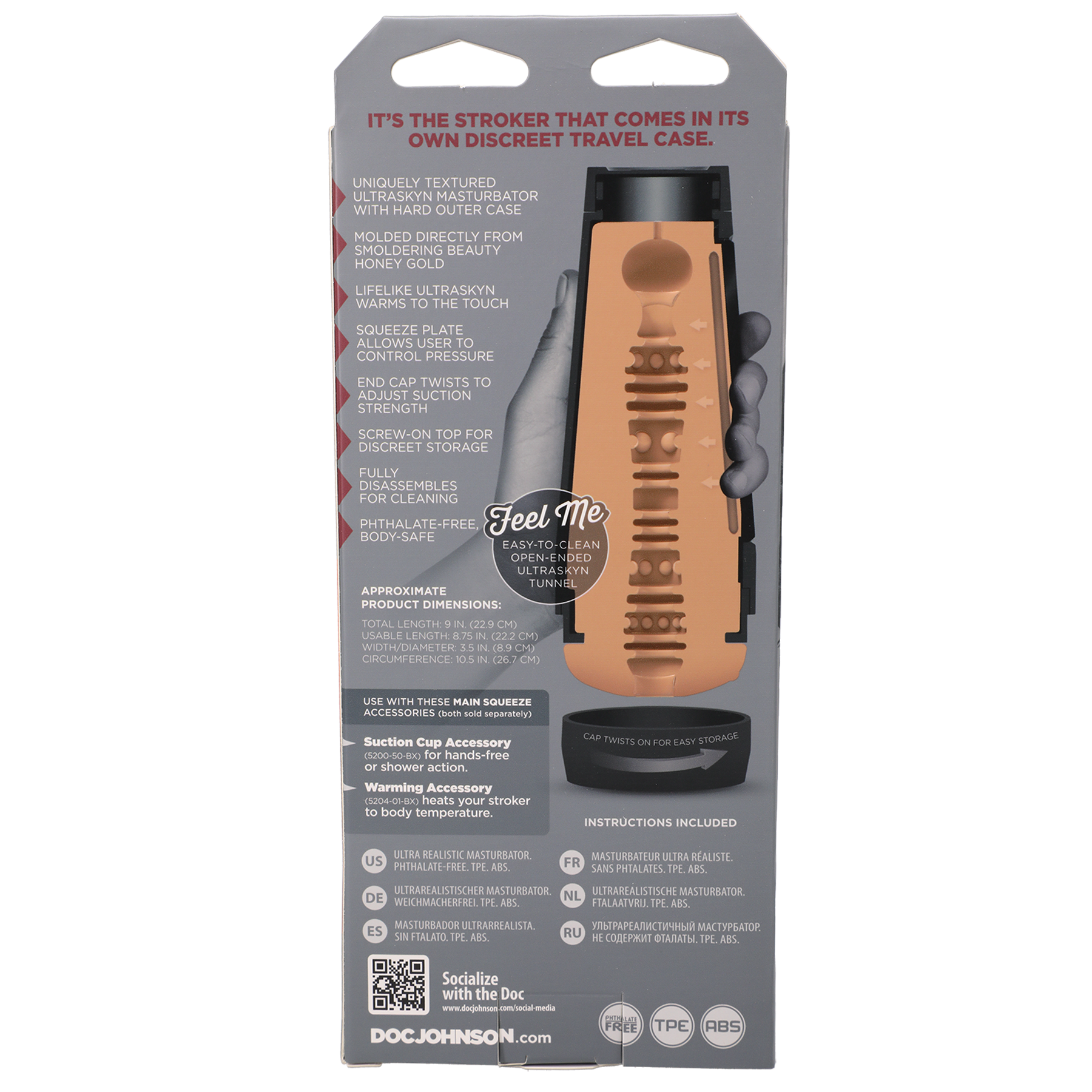 Main Squeeze - Honey Gold - Masturbador ULTRASKYN - Caramelo