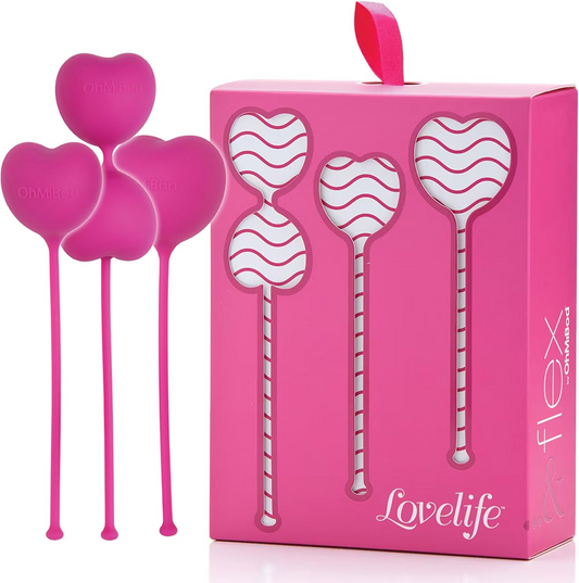 OhMiBod - Lovelife Flex Kegel Balls – Pesos Kegel para mujeres para fortalecer los músculos del suelo pélvico