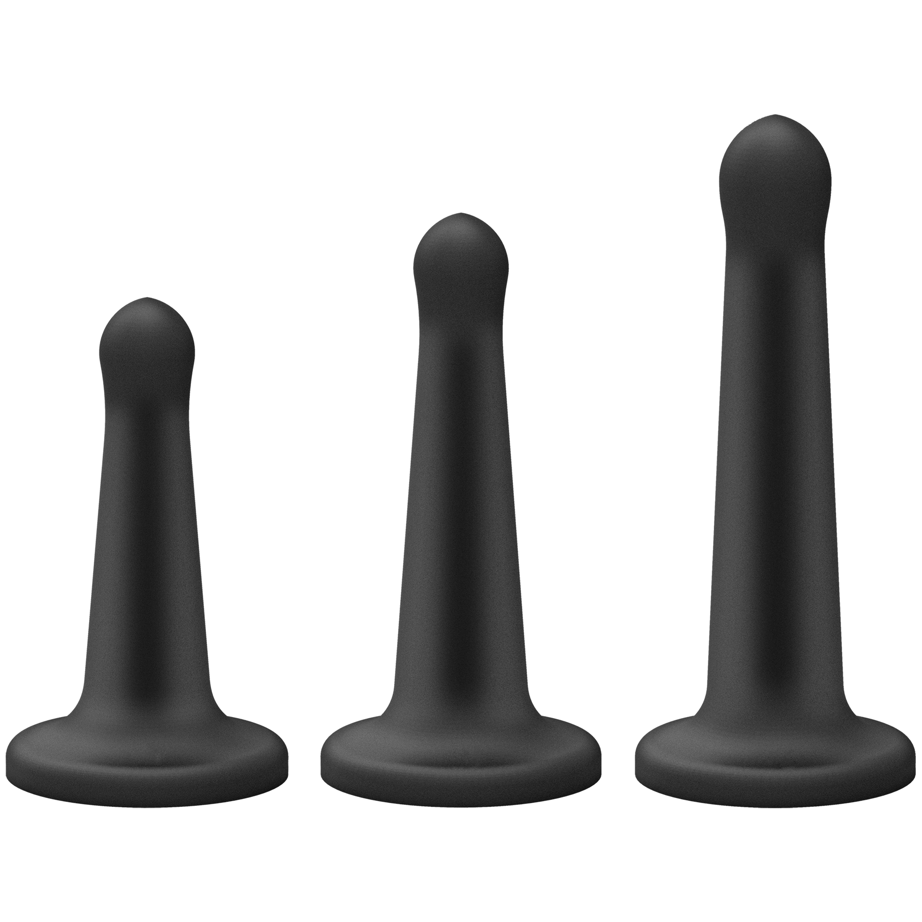 Vac-U-Lock - Juego de clavijas de silicona - Negro