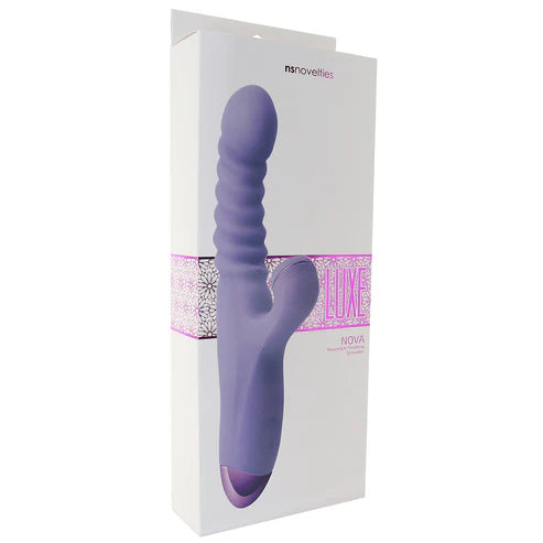 Dildo Vibrador Rabbit Con Vibración Y Empuje Luxe Nova