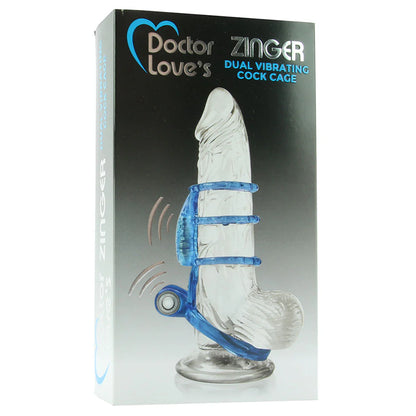 ZINGER DUAL VIBRATING COCK CAGE