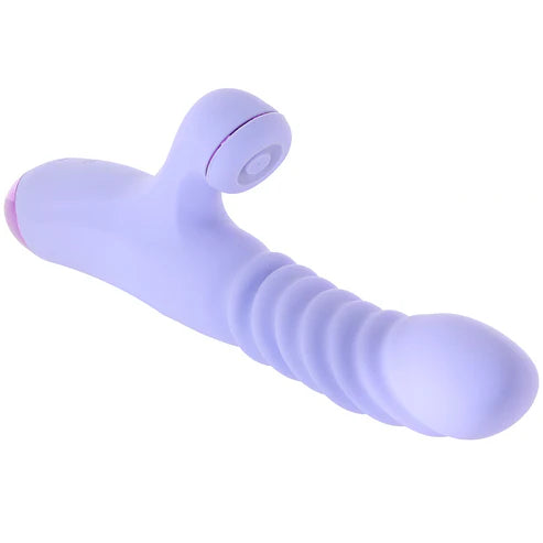 Dildo Vibrador Rabbit Con Vibración y Empuje Luxe Nova