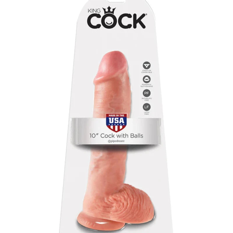 DILDO CON BOLAS 10Inch KING COCK