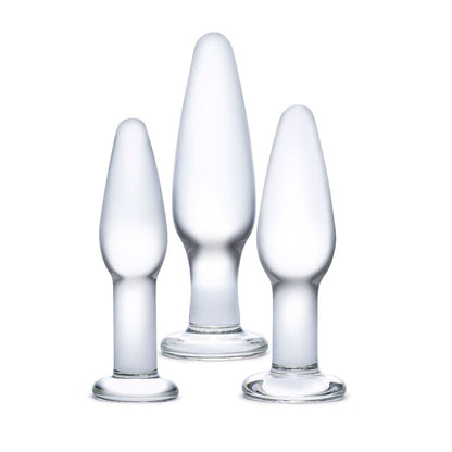 ENTRENADOR ANAL GLASS 3PC