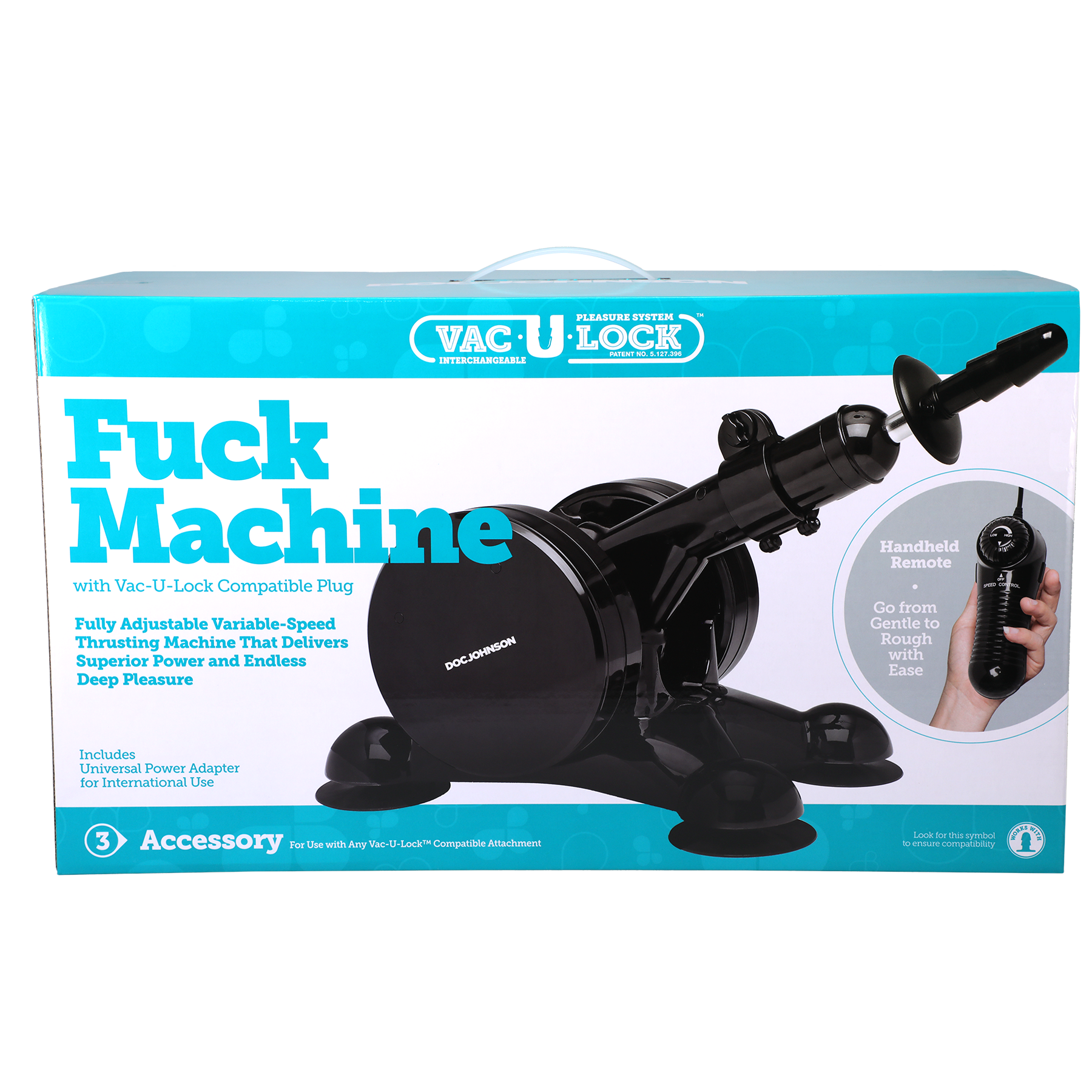 Vac-U-Lock - Fuck Machine - Negro