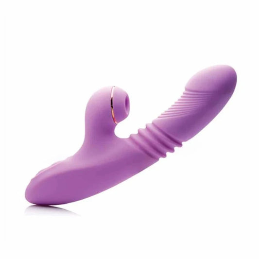 Dildo Vibrador y Succionador Conejito Shegasm Pro-Thrust