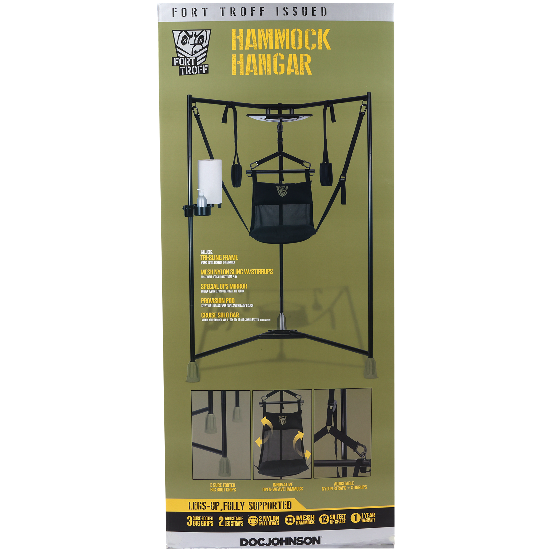 Fort Troff - Hamaca Hangar Sling - Negro