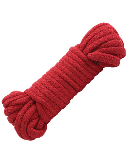 Doc Johnson Japanese Style Bondage Rope- Red- Front