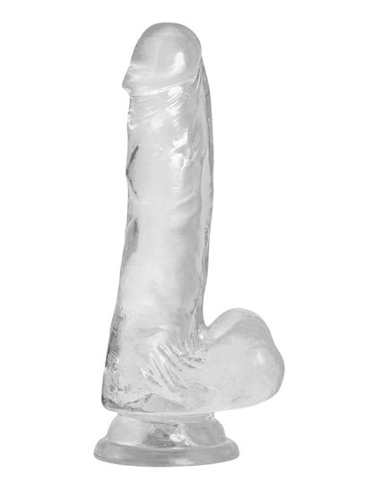 Crystal Addiction 7" Dildo with Balls- Front