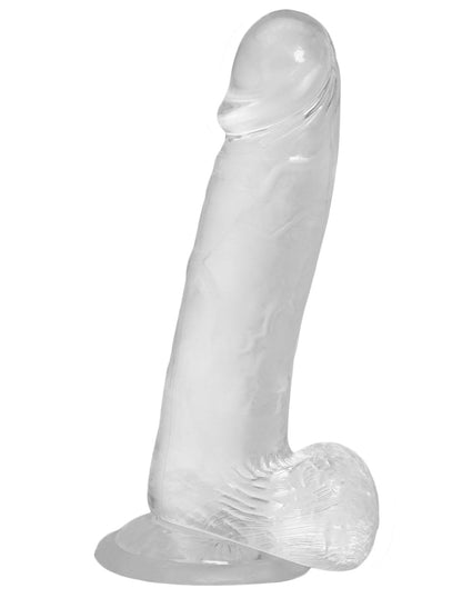 Crystal Addiction 8" Dildo with Balls- Front