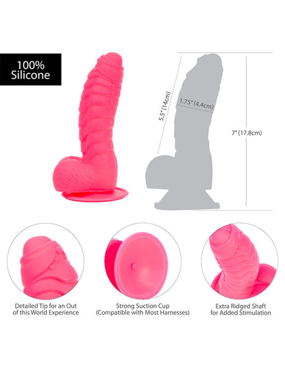 Dildo Addiction Tom 7" Ribbed