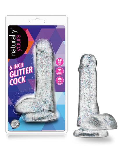 Naturally Yours by Blush Novelties 6 Inch Glitter Cock