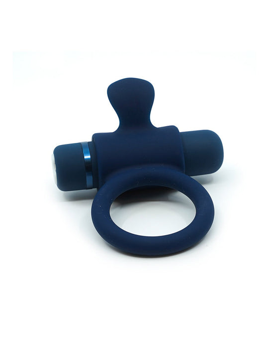 Nu Sensuelle Silicone Bullet Ring- Blue- Front