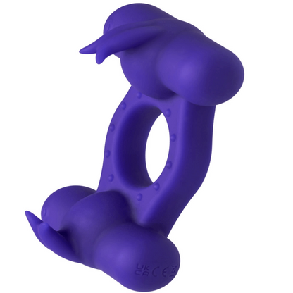 Silicone Rechargeable Triple Orgasm Enhancer - Purple - Main