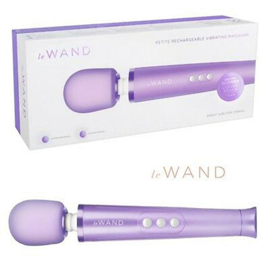 Le Wand Petite Rechargeable Massager Purple Box