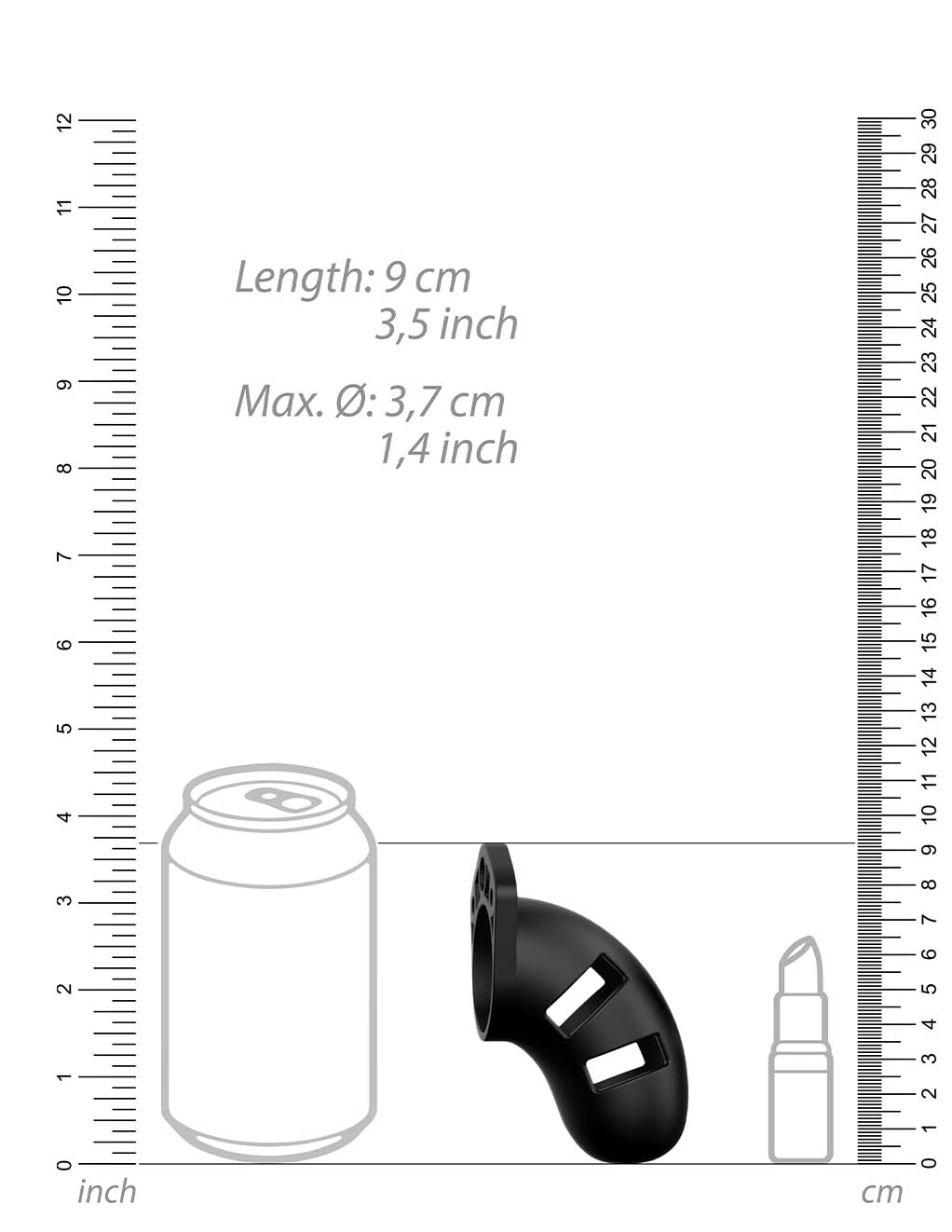 Mancage Model 20 Silicone Cock Cage 3.5