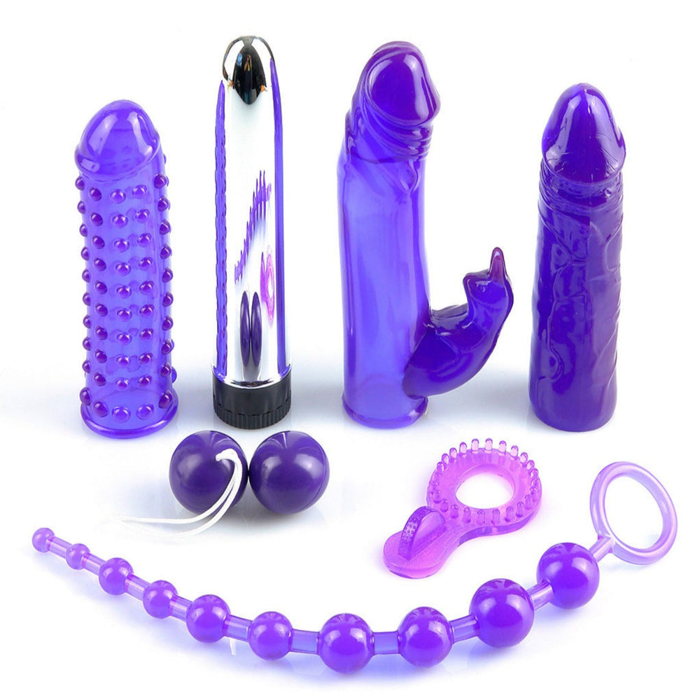 Vibrador Kit De 7 Piezas, Accesorios Vaginales Y Anales Pipedream Royal Rabbit Kit