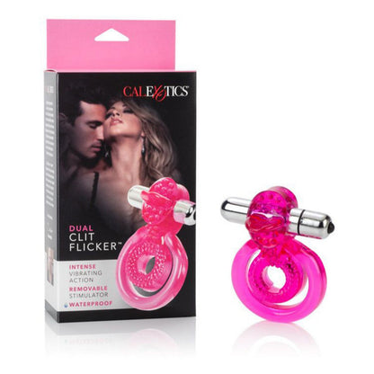 Cal Exotics Dual Clit Flicker Cockring - Novelties - Cockring