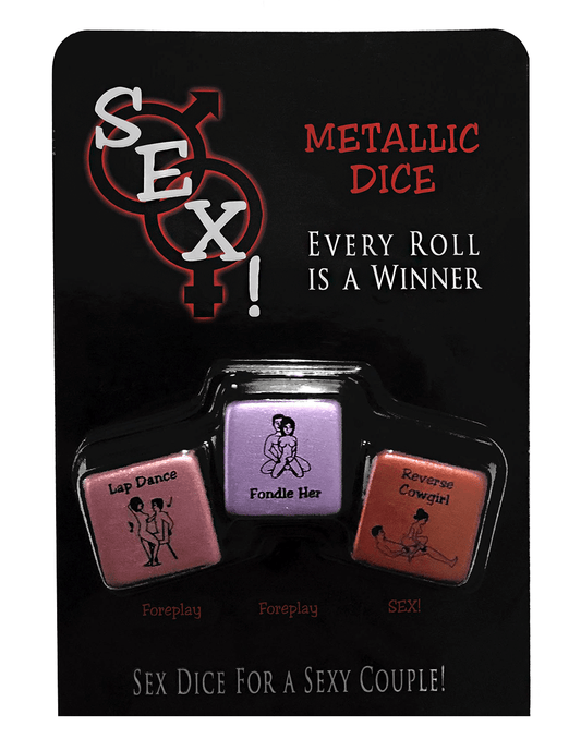 Sex! Metallic Dice Game - Metallic/Multi - Main