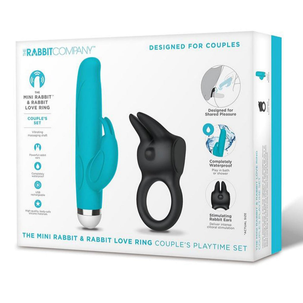 Kit Mini Vibrador Conejito Y Anillo De Amor The Rabbit Company Mini Rabbit & Love Ring Set
