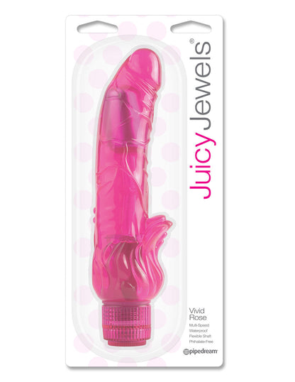 Juicy Jewels by Pipedream Vivid Rose Rabbit Vibrator - Novelties - Massager