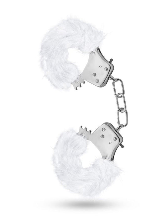 Temptasia Plush Fur Handcuffs- White- front